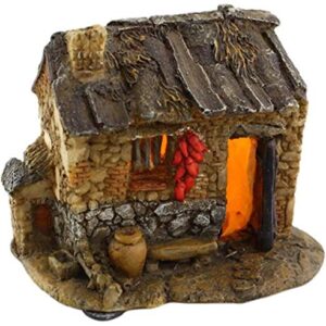 Top Collection Enchanted Story Garden and Terrarium Southern Style Fairy House Outdoor Decor with Light