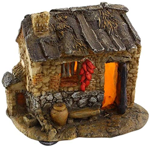 Top Collection Enchanted Story Garden and Terrarium Southern Style Fairy House Outdoor Decor with Light