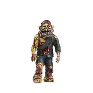 udddsr zombie gnombie，walking dead garden gnome statue，halloween decor indoor clearance for home outside yard costumes party haunted house garden lawn，horror movie lovers gifts- 12inch