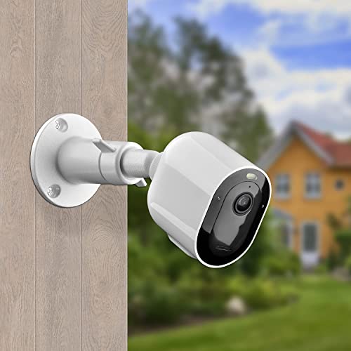 Security Camera Universal Mounting Bracket,Adjustable Indoor/Outdoor Security Wall Metal Bracket, Compatible with Arlo Pro/Pro 2/Pro 3/Pro 4/Ultra/Ultra 2, & with Ring Stick Up Cam Battery (4 Pack)