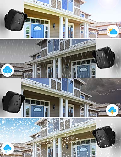 Blink Outdoor Camera Silicone Skin Cover, COOLWUFAN Anti-Scratch Protective Cover for All-New Blink Outdoor/Indoor – Wireless Camera System - Blink Outdoor Camera Best Accessories (Black (3 Packs))