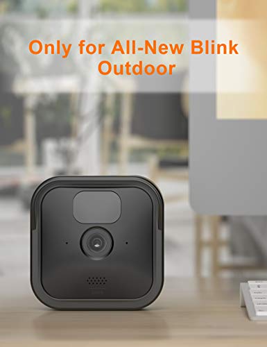 Blink Outdoor Camera Silicone Skin Cover, COOLWUFAN Anti-Scratch Protective Cover for All-New Blink Outdoor/Indoor – Wireless Camera System - Blink Outdoor Camera Best Accessories (Black (3 Packs))