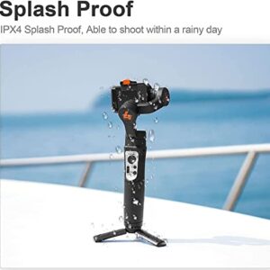 hohem iSteady Pro 4 3-Axis Gimbal Stabilizer for Gopro 11/10/9 8/7/6/5, for Osmo Action and Other Action Cameras - Support Bluetooth & Cable Control,IPX4 Splash Proof with Tripod