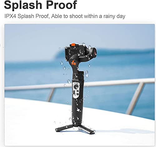 hohem iSteady Pro 4 3-Axis Gimbal Stabilizer for Gopro 11/10/9 8/7/6/5, for Osmo Action and Other Action Cameras - Support Bluetooth & Cable Control,IPX4 Splash Proof with Tripod
