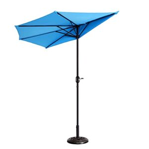 pure garden 799024eju patio umbrella, blue