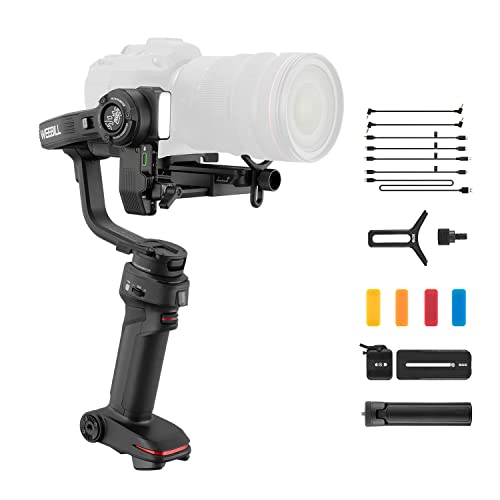 ZHIYUN Weebill 3, 3-Axis Gimbal Stabilizer for DSLR and Mirrorless Camera, Nikon Sony Panasonic Canon Fujifilm BMPCC 6K, Fill Light & Mic Integration, PD Fast Charge