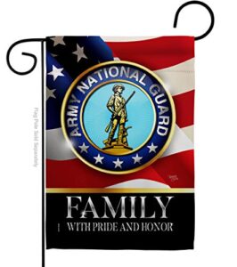 breeze decor army national guard family garden flag armed forces ang united state american military veteran retire official house banner small yard gift double-sided, made in usa
