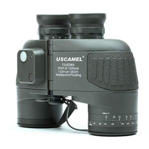 uscamel 10x50 marine binoculars for adults with rangefinder compass, waterproof marine binoculars for sailing boating fishing