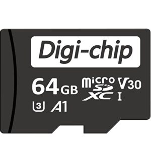 digi-chip 64gb micro-sd memory card uhs-1 high speed for amazon fire 7, fire 7 kids, amazon fire hd8, hd8 kids, fire hd10, fire hd 10 kids tablet pc