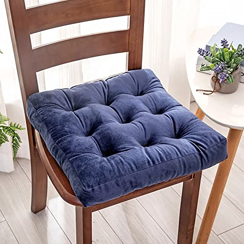 ZIBENE Dining Room Chair Pads Set of 4, 20x20 Outdoor Square Seat Cushions for Patio Furniture, Chair Cushions for Dining Chairs 4 Pack Comfort Thick Padding, Anti-Deformation and Durable Royal Blue