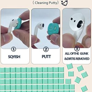 POHGELAN Cleaner Kit for AirPods,3 in 1 Multi-Function Airpod Cleaning Pen with Soft Brush and Cleaning Putty,for iPhone Lego Huawei Samsung MI Wireless Headphone,Laptop, Camera Cleaning Tool（White）