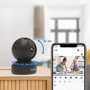 REOLINK Indoor Security Camera, 3MP Pan & Tilt, Plug-in WiFi Camera for Home Security, Pet Camera, Baby Monitor, Human/PetDetection, 2-Way Audio with Phone App, Works with Alexa/Google Assistant, E1