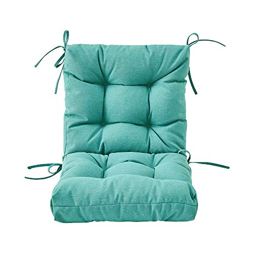 BLISSWALK Outdoor Chair Cushion, Tufted Outdoor Cushion Seat and Back,All Weather Patio Furniture Cushion,40"x20"