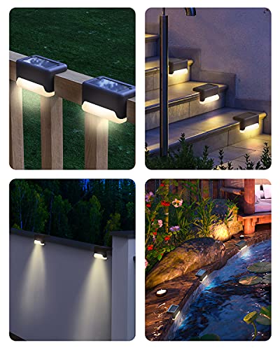 BLEAKTEIR 16Pack Solar Deck Lights LED Step Fence Lights Indoor/Outdoor Waterproof Stair Lights Motion Sensor Wireless Battery Operated Use for Wall, Patio, Garden, Yard and Driveway etc(Warm White)