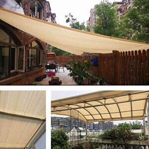 90% Sun Shade Sail with Grommets - 8x12 Ft Shade Cloth Tape Edge, Shade Fabric Sun Block for Patio, Garden, Backyard