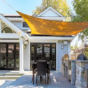 90% Sun Shade Sail with Grommets - 8x12 Ft Shade Cloth Tape Edge, Shade Fabric Sun Block for Patio, Garden, Backyard