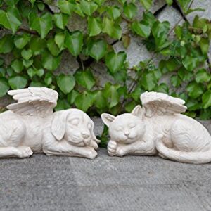 Napco 11144 Sleeping Angel Dog with Wings Garden Statue, 9.75 x 5