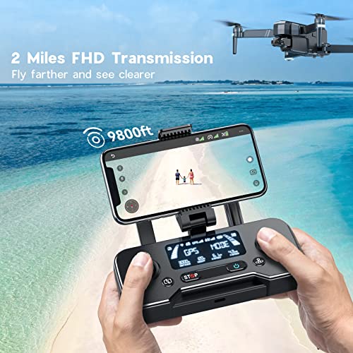 Ruko F11GIM2 4B Fly More Time 112 Mins GPS Drone, 3-Axis Gimbal with 4k Camera, 4 Batteries Professional Drone, Extra Landing Pad, 3km Long Range, Auto Return, Follow Me, Waypoint, Point of Interest