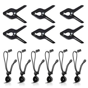 slow dolphin heavy duty spring clamps and background clips for muslin backdrop, photo studio, photography backdrop support（12 pcs）