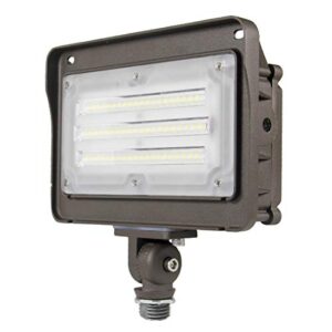 kadision led flood light outdoor 50w, 6500lm (200w hps/mh equiv.) 5000k daylight, waterproof knuckle mount led outdoor flood lights for garden porch yard, 100-277v etl listed