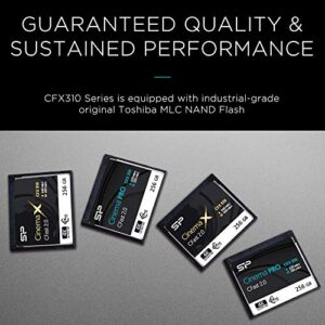 SP 256GB CFast2.0 CinemaPro CFX310 Memory Card, 3500X and up to 530MB/s Read, MLC, for Blackmagic URSA Mini, Canon XC10/1D X Mark II and More