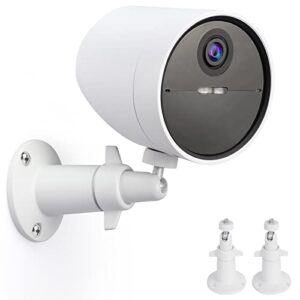 uyodm 2 pack wall mount holder for simplisafe outdoor security camera, 360°rotation security bracket with 1/4 screw thread , camera not included (white)