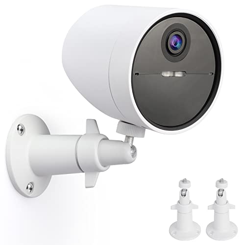 UYODM 2 Pack Wall Mount Holder for SimpliSafe Outdoor Security Camera, 360°Rotation Security Bracket with 1/4 Screw Thread , Camera Not Included (White)