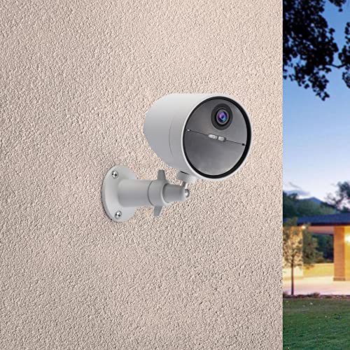 UYODM 2 Pack Wall Mount Holder for SimpliSafe Outdoor Security Camera, 360°Rotation Security Bracket with 1/4 Screw Thread , Camera Not Included (White)