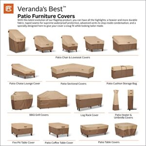 Classic Accessories Veranda's Best Waterproof Patio Chaise Lounge Cover, 86 x 34 x 30 Inch, Patio Furniture Covers