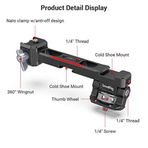 SmallRig Adjustable Camera Monitor Mount with NATO Clamp for DJI RS 2 / RSC 2 / RS 3 / RS 3 Pro / RS 3 Mini - 3026