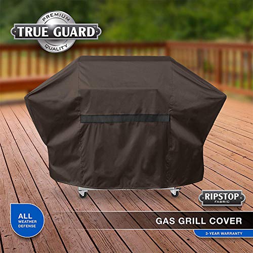 True Guard Grill Water Resistant Heavy Duty Patio Furniture Covers, Fade/Stain/UV Resistant for Outdoor Patio Furniture, 600D Rip-Stop Brown 62in