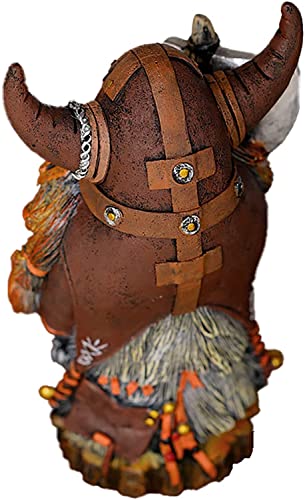 Outdoor Decoration Viking Norse Dwarf Gnome war gnome Sculpture Gnome Warrior Sculpture Medieval Guard Garden gnome Statue Garden