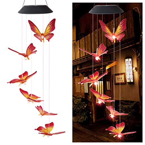 Color Powered Garden Solar Wind Light Lamp LED Changing Hanging Chime LED light Christmas Lights for Room Led