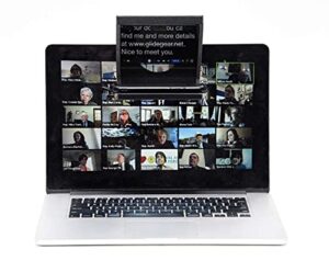 little prompter, the original compact personal teleprompter for video production. no studio required. perfect for dslrs, webcams, and built-in laptop cameras. use with ios or android.