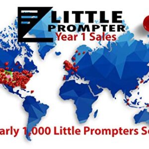 Little Prompter, The Original Compact Personal Teleprompter for Video Production. No Studio Required. Perfect for DSLRs, Webcams, and Built-in Laptop Cameras. Use with iOS or Android.