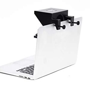 Little Prompter, The Original Compact Personal Teleprompter for Video Production. No Studio Required. Perfect for DSLRs, Webcams, and Built-in Laptop Cameras. Use with iOS or Android.