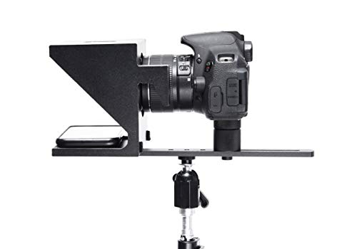 Little Prompter, The Original Compact Personal Teleprompter for Video Production. No Studio Required. Perfect for DSLRs, Webcams, and Built-in Laptop Cameras. Use with iOS or Android.