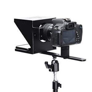 Little Prompter, The Original Compact Personal Teleprompter for Video Production. No Studio Required. Perfect for DSLRs, Webcams, and Built-in Laptop Cameras. Use with iOS or Android.