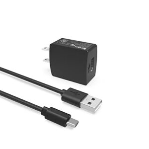 ul listed charger fit for gopro hero 10 9 8 7 6 5 black session, hero max, hero 7 silver, hero 7 white, hero5 session, hero 2018 and more, with type c power supply adapter cord charging data cable