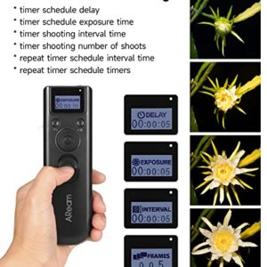 Wireless Digital Timer Remote Shutter Release Trigger Intervalometer for Canon EOS Rebel T6 T7 80D 70D 60D 60Da 77D T7i T6i T6s SL2 SL1 T5 T3 T5i T4i T3i T2i EOS R M6 M5 Cameras…