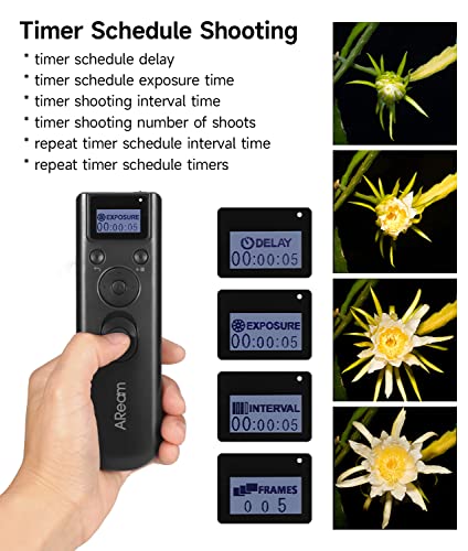 Wireless Digital Timer Remote Shutter Release Trigger Intervalometer for Canon EOS Rebel T6 T7 80D 70D 60D 60Da 77D T7i T6i T6s SL2 SL1 T5 T3 T5i T4i T3i T2i EOS R M6 M5 Cameras…