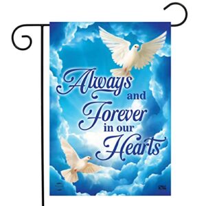 briarwood lane always and forever doves bereavement garden flag religious inspirational 12.5″ x 18″