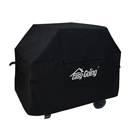 Easy Going Heavy Duty Gas Grill Cover, 58-inch Waterproof BBQ Grill Cover,UV & Dust & Weather Resistant Material,Durable and Convenient (58 in,Black)