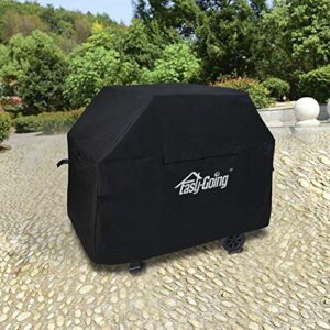 Easy Going Heavy Duty Gas Grill Cover, 58-inch Waterproof BBQ Grill Cover,UV & Dust & Weather Resistant Material,Durable and Convenient (58 in,Black)