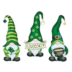 collections etc st. patrick’s day irish garden gnome stakes
