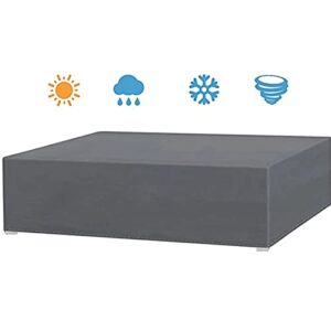 Outdoor Furniture Covers Waterproof Table 47x47x29in, Outdoor Furniture Covers for Winter, Patio Furniture Covers Set, Rectangular, All Weather, Thickened, Black