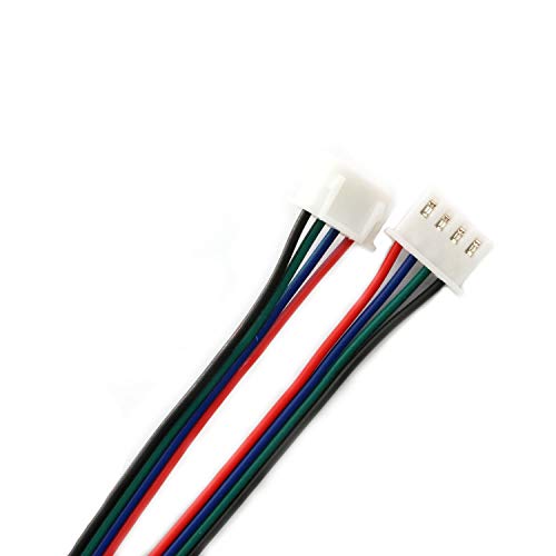 RuiLing 4PCS 1.5M 59 Inch Stepper Motor Cables Lead Wire HX2.54 4 Pin to 6 Pin