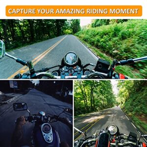 MEKNIC Motorcycle Helmet Chin Strap Mount Compatible with GoPro Hero 11,10, 9, 8, 7, (2018), 6 5 4 3 Black,Session, AKASO,Campark,SJCAM,DJI OSMO Action,YI Action Camera etc (Black Chin Mount)