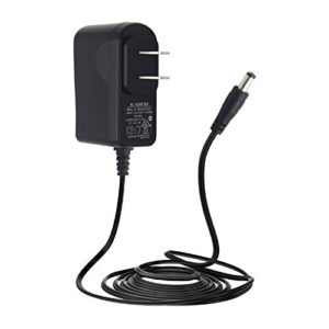12v 1a/1000ma 10ft long power supply adapter, 12w adaptor ac to dc adapter cord for led strip lights, keyboard, bt speaker, router, monitor, webcam, dvr, nvr, cctv camera, ul listed
