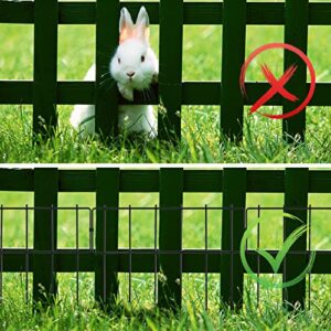 MZYOUHUO 9 Packs Animal Barrier Fence - No Dig Bottom Fence Barrier Rustproof Metal Wire for Dog Rabbits Ground Stakes Defense and Outdoor Patio,17 in(H) X 9.7 Ft(L)